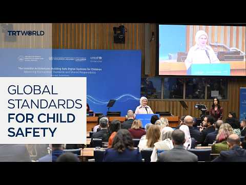 Türkiye’s first lady calls for global standards on child safety