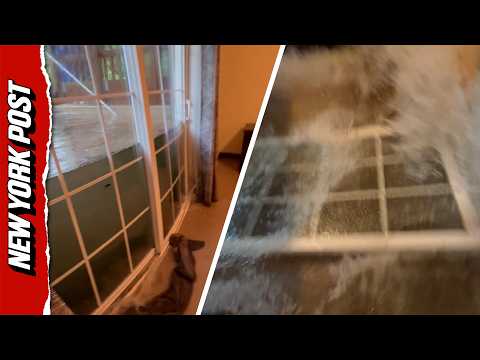 Floodwater Comes Rushing Through Doors in Terrifying New Jersey Scene