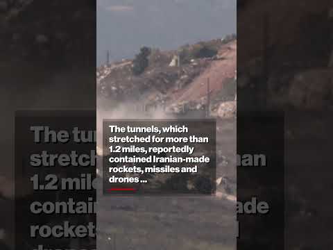 Israel Destroys Massive Iranian-Linked Tunnel Outpost in Lebanon #shorts