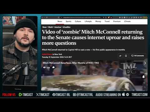 Mitch McConnell IS BRAIN DEAD ZOMBIE Says Internet After Wild VIdeo | Tim Pool