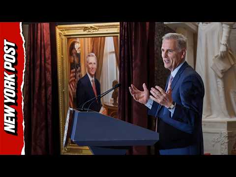 Speaker Johnson Unveils Capitol Portrait Honoring Predecessor Kevin McCarthy