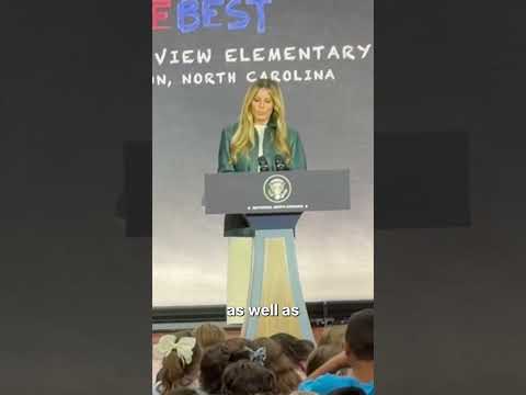 Melania Trump Tells Elementary School Kids Not to Fear Tech in ‘Surprise’ AI Investment #shorts
