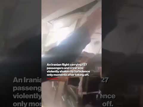 Passengers scream & flail as extreme turbulence ‘tears plane cabin apart’ in harrowing video #shorts