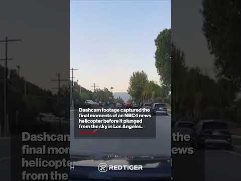 NBC News’ Helicopter Final Moments Before Deadly Crash Caught on Camera #shorts