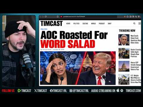 AOC ROASTED For Weird WORD SALAD At Rally | Tim Pool