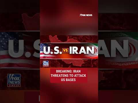 BREAKING: Iran threatens to attack US bases #shorts #foxnews #breaking #media