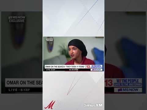 WATCH: Here’s What Ilhan Omar Said Federal Authorities Took During the RAID of Her Home