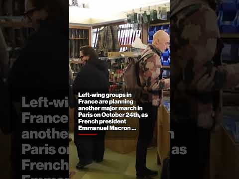 Paris Business Owners Stock Up on Weapons and Pepper Spray for Round 2 of Riots #shorts