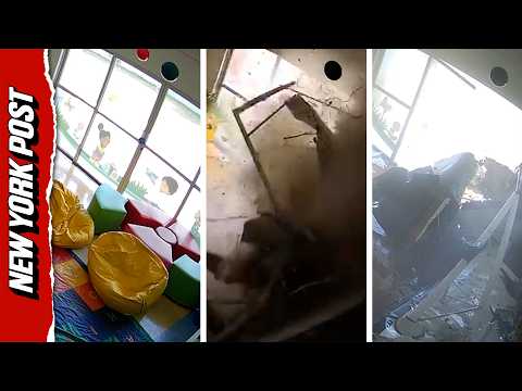 Security Footage Captures Moment Plane Smashes Into Daycare Packed With 180 Children
