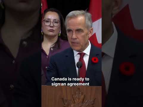 Carney Claims US Is ‘Coming Closer’ to Canada as Trade Talks Heat Up #shorts