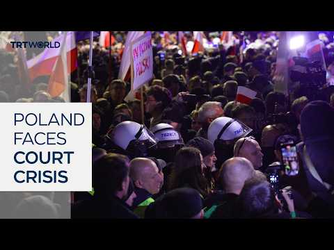 Protests erupt amid dispute over Poland’s top court